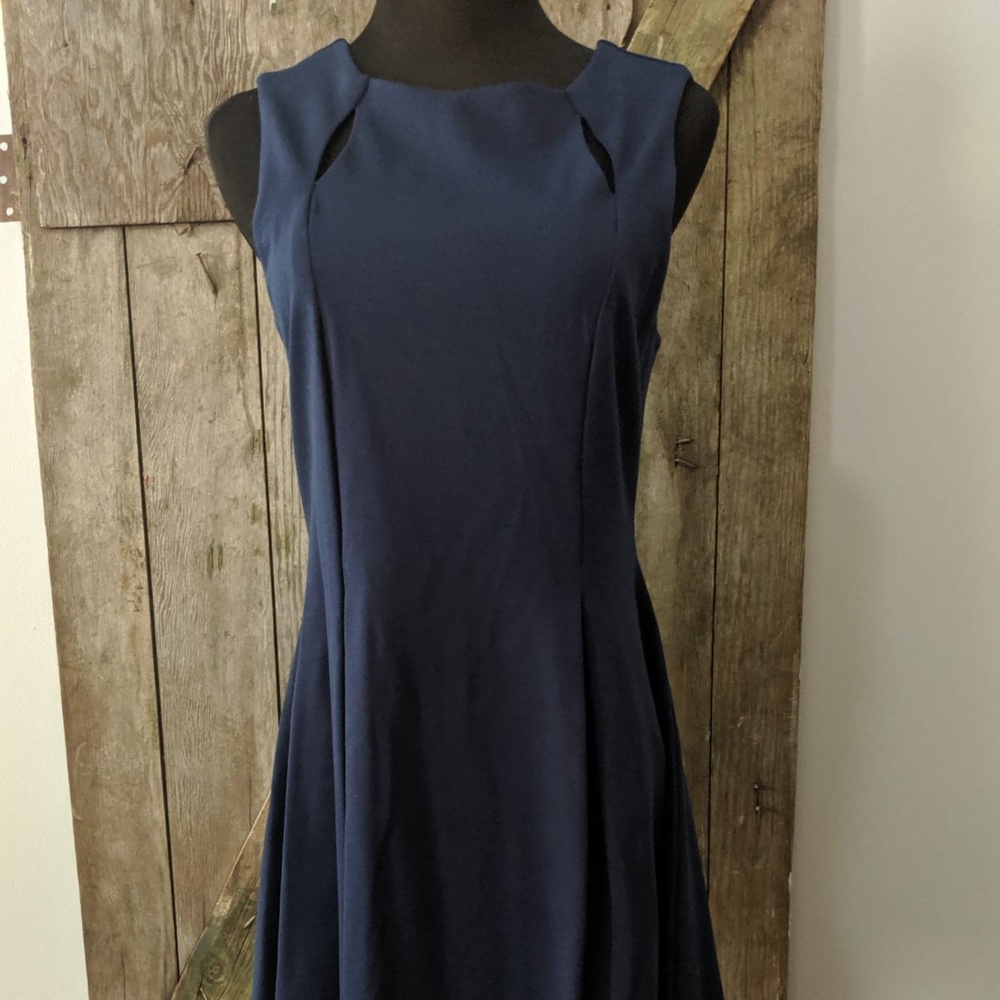 NWT Monteau A Line Navy Blue Dress